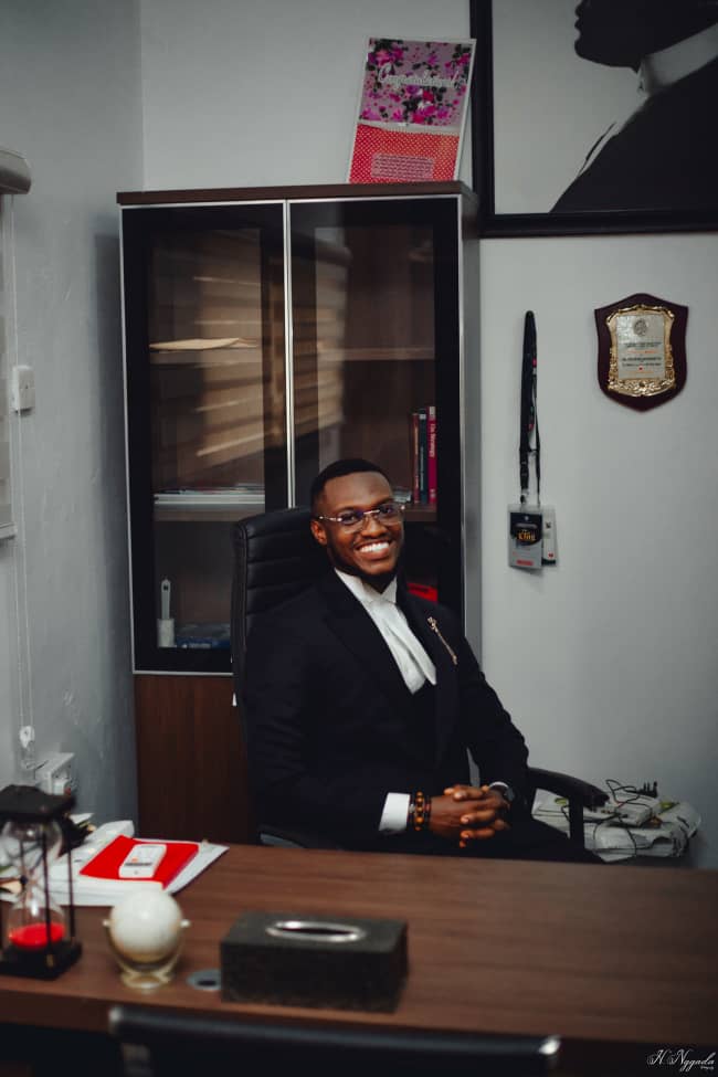 Bespoke suit in the chambers by Zara Gomez