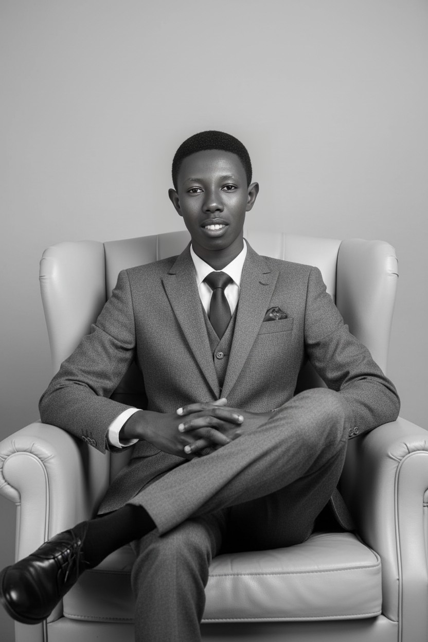 Bespoke suit portrait by Zara Gomez