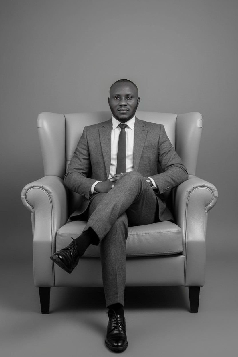 Bespoke suit portrait by Zara Gomez
